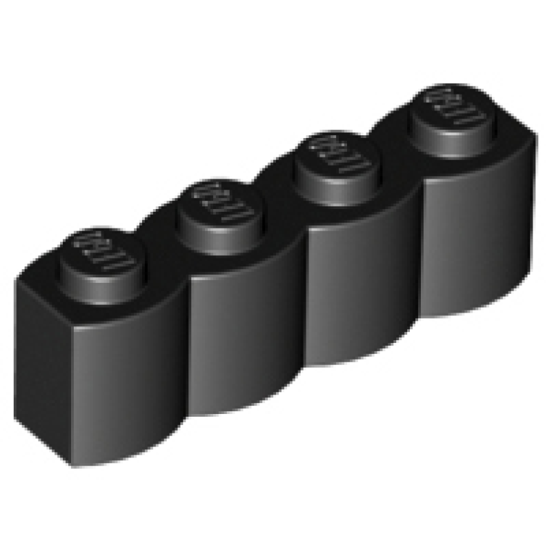 Steen, Aangepast 1x4 houtblok Black